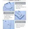 imageCOOFANDY Mens Casual Shirt Long Sleeve Casual Button Down Shirt for Men Summer Beach Wedding ShirtClear Blue
