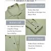 imageCOOFANDY Mens Casual Shirt Long Sleeve Casual Button Down Shirt for Men Summer Beach Wedding ShirtLight Green