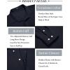 imageCOOFANDY Mens Casual Shirt Long Sleeve Casual Button Down Shirt for Men Summer Beach Wedding ShirtPersian Blue