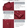 imageCOOFANDY Mens Casual Shirt Long Sleeve Casual Button Down Shirt for Men Summer Beach Wedding ShirtWine Red