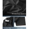 imageCOOFANDY Mens Casual Short Sleeve Button Down Shirts Summer Untucked Wrinkle Free ShirtsBlack