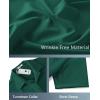 imageCOOFANDY Mens Casual Short Sleeve Button Down Shirts Summer Untucked Wrinkle Free ShirtsDark Green