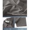 imageCOOFANDY Mens Casual Short Sleeve Button Down Shirts Summer Untucked Wrinkle Free ShirtsDark Grey