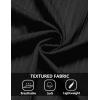 imageCOOFANDY Mens Casual Short Sleeve Button Down Shirts Textured Summer Beach Shirts Hawaiian Floral Vacation ShirtsBlack
