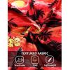 imageCOOFANDY Mens Casual Short Sleeve Button Down Shirts Textured Summer Beach Shirts Hawaiian Floral Vacation ShirtsSunset  Coconut Tree