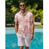 imageCOOFANDY Mens Hawaiian Shirt Short Sleeve Button Down Shirt Tropical Summer Beach ShirtFlowerhibiscus