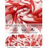 imageCOOFANDY Mens Hawaiian Shirt Short Sleeve Button Down Shirt Tropical Summer Beach ShirtFlowerleaf Red