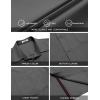 imageCOOFANDY Mens Casual Button Down Shirts Stretch Short Sleeve Business Dress Shirt with PocketDark Grey