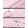 imageCOOFANDY Mens Casual Button Down Shirts Stretch Short Sleeve Business Dress Shirt with PocketPink
