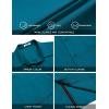 imageCOOFANDY Mens Casual Button Down Shirts Stretch Short Sleeve Business Dress Shirt with PocketTeal
