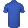 imageCOOFANDY Mens Cuban Guayabera Shirt Short Sleeve Linen Button Down Shirts Casual Summer Beach TopsRoyal Blue