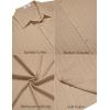 imageCOOFANDY Mens Summer Beach Vacation Shirt Casual Short Sleeve Button Down Shirt for MenDark Khaki