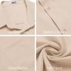 imageCOOFANDY Mens Button Down Shirts Short Sleeve Stain Shield Dress Shirts Business Casual Shirt with PocketBeige