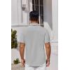 imageCOOFANDY Mens Button Down Shirts Short Sleeve Stain Shield Dress Shirts Business Casual Shirt with PocketGrey