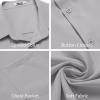 imageCOOFANDY Mens Button Down Shirts Short Sleeve Stain Shield Dress Shirts Business Casual Shirt with PocketGrey