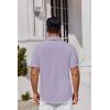 imageCOOFANDY Mens Button Down Shirts Short Sleeve Stain Shield Dress Shirts Business Casual Shirt with PocketLavender