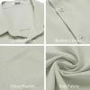 imageCOOFANDY Mens Button Down Shirts Short Sleeve Stain Shield Dress Shirts Business Casual Shirt with PocketLight Green