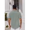 imageCOOFANDY Mens Button Down Shirts Short Sleeve Stain Shield Dress Shirts Business Casual Shirt with PocketSage Green Grey