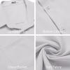 imageCOOFANDY Mens Button Down Shirts Short Sleeve Stain Shield Dress Shirts Business Casual Shirt with PocketWhite
