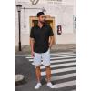 imageCOOFANDY Mens Casual Button Down Shirts Short Sleeve Wrinkle Free Shirt Untucked Summer Stretch Dress ShirtBlack