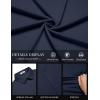 imageCOOFANDY Mens Casual Button Down Shirts Short Sleeve Wrinkle Free Shirt Untucked Summer Stretch Dress ShirtNavy Blue