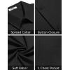 imageCOOFANDY Mens Short Sleeve Button Down Shirt Casual Summer Beach Shirts Vacation Wedding Shirt with PocketBlack