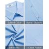 imageCOOFANDY Mens Short Sleeve Button Down Shirt Casual Summer Beach Shirts Vacation Wedding Shirt with PocketBlue