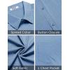 imageCOOFANDY Mens Short Sleeve Button Down Shirt Casual Summer Beach Shirts Vacation Wedding Shirt with PocketCeramic Blue