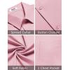 imageCOOFANDY Mens Short Sleeve Button Down Shirt Casual Summer Beach Shirts Vacation Wedding Shirt with PocketLotus Pink