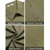 imageCOOFANDY Mens Short Sleeve Button Down Shirt Casual Summer Beach Shirts Vacation Wedding Shirt with PocketOlive Drab