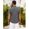 imageCOOFANDY Mens Short Sleeve Button Down Shirt Casual Summer Beach Shirts Vacation Wedding Shirt with PocketSlate Marble