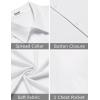 imageCOOFANDY Mens Short Sleeve Button Down Shirt Casual Summer Beach Shirts Vacation Wedding Shirt with PocketWhite