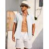 imageCOOFANDY Mens Short Sleeve Button Down Shirt Casual Summer Beach Shirts Vacation Wedding Shirt with PocketWhite