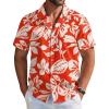 Red White Floral