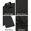 imageCOOFANDY Mens Casual Button Down Shirts Short Sleeve Summer Untucked Dress ShirtsBlack
