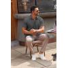 imageCOOFANDY Mens Casual Button Down Shirts Short Sleeve Summer Untucked Dress ShirtsDark Grey