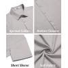 imageCOOFANDY Mens Casual Button Down Shirts Short Sleeve Summer Untucked Dress ShirtsGrey
