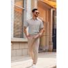imageCOOFANDY Mens Casual Button Down Shirts Short Sleeve Summer Untucked Dress ShirtsGrey