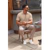 imageCOOFANDY Mens Casual Button Down Shirts Short Sleeve Summer Untucked Dress ShirtsKhaki