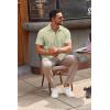 imageCOOFANDY Mens Casual Button Down Shirts Short Sleeve Summer Untucked Dress ShirtsLight Green
