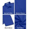 imageCOOFANDY Mens Casual Button Down Shirts Short Sleeve Summer Untucked Dress ShirtsOcean Blue