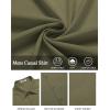 imageCOOFANDY Mens Casual Linen Shirt Short Sleeve Button Down Shirt Summer Beach Shirts with PocketArmy Green
