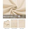 imageCOOFANDY Mens Casual Linen Shirt Short Sleeve Button Down Shirt Summer Beach Shirts with PocketBeige