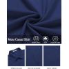 imageCOOFANDY Mens Casual Linen Shirt Short Sleeve Button Down Shirt Summer Beach Shirts with PocketNavy Blue