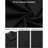 imageCOOFANDY Mens Casual Short Sleeve Shirts Summer Beach Shirt Button Down Textured Shirts Vacation Hawaiian ShirtsBlack