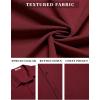 imageCOOFANDY Mens Casual Short Sleeve Shirts Summer Beach Shirt Button Down Textured Shirts Vacation Hawaiian ShirtsWine Red