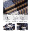 imageCOOFANDY Mens Flannel Shirt Long Sleeve Lightweight Plaid Shirt Casual Button Down Shirts JacketBlue Plaid