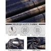 imageCOOFANDY Mens Flannel Shirt Long Sleeve Lightweight Plaid Shirt Casual Button Down Shirts JacketDark Blue