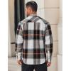 imageCOOFANDY Mens Flannel Shirt Long Sleeve Lightweight Plaid Shirt Casual Button Down Shirts JacketGrey