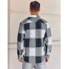 imageCOOFANDY Mens Flannel Shirt Long Sleeve Lightweight Plaid Shirt Casual Button Down Shirts JacketNavy Blue